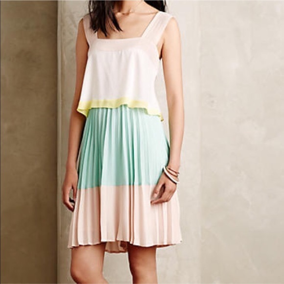 Anthropologie - Maeve Tiered Sorbet Dress